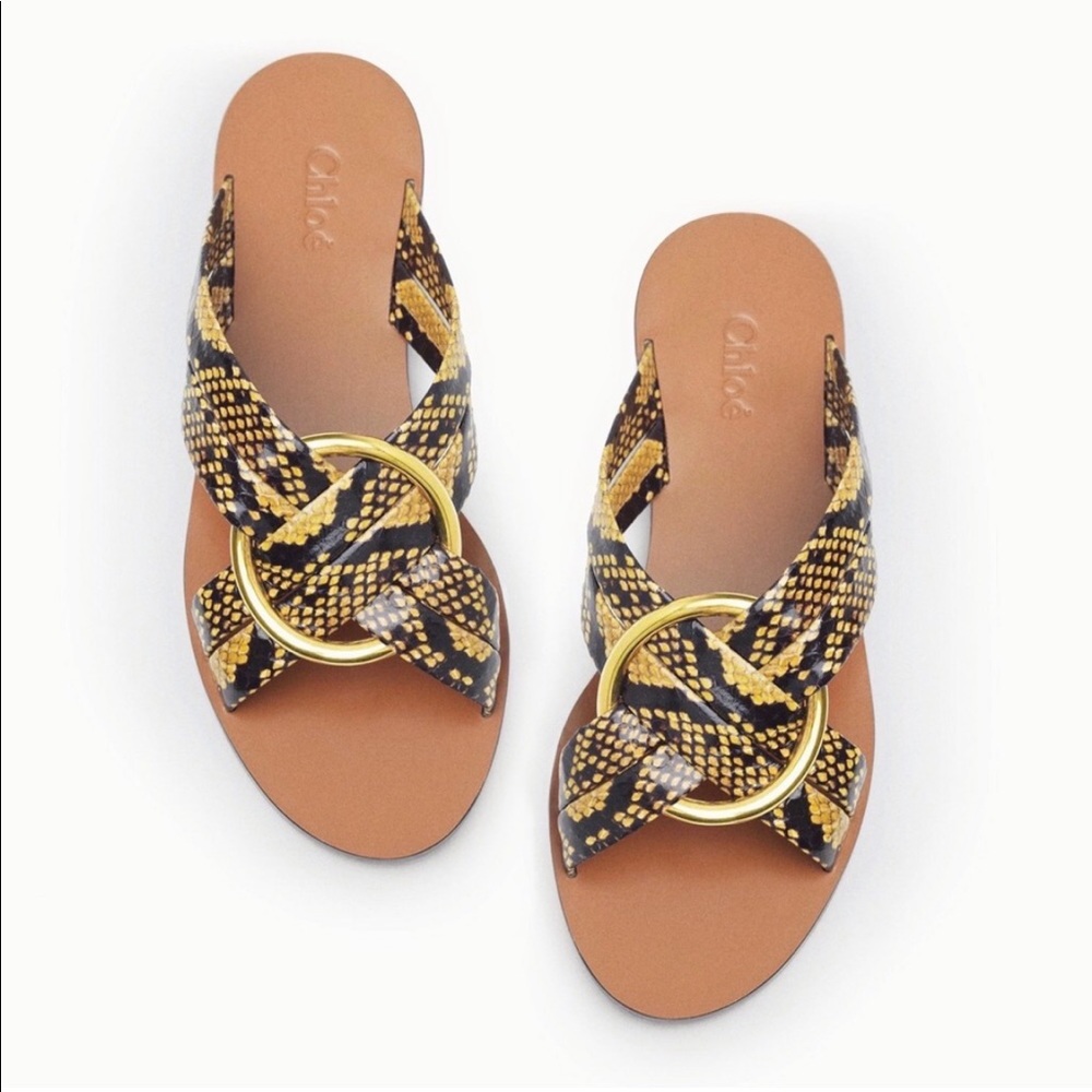 Authentic Chloe Rony Leather sandals size 40 (fits US 9-9.5)